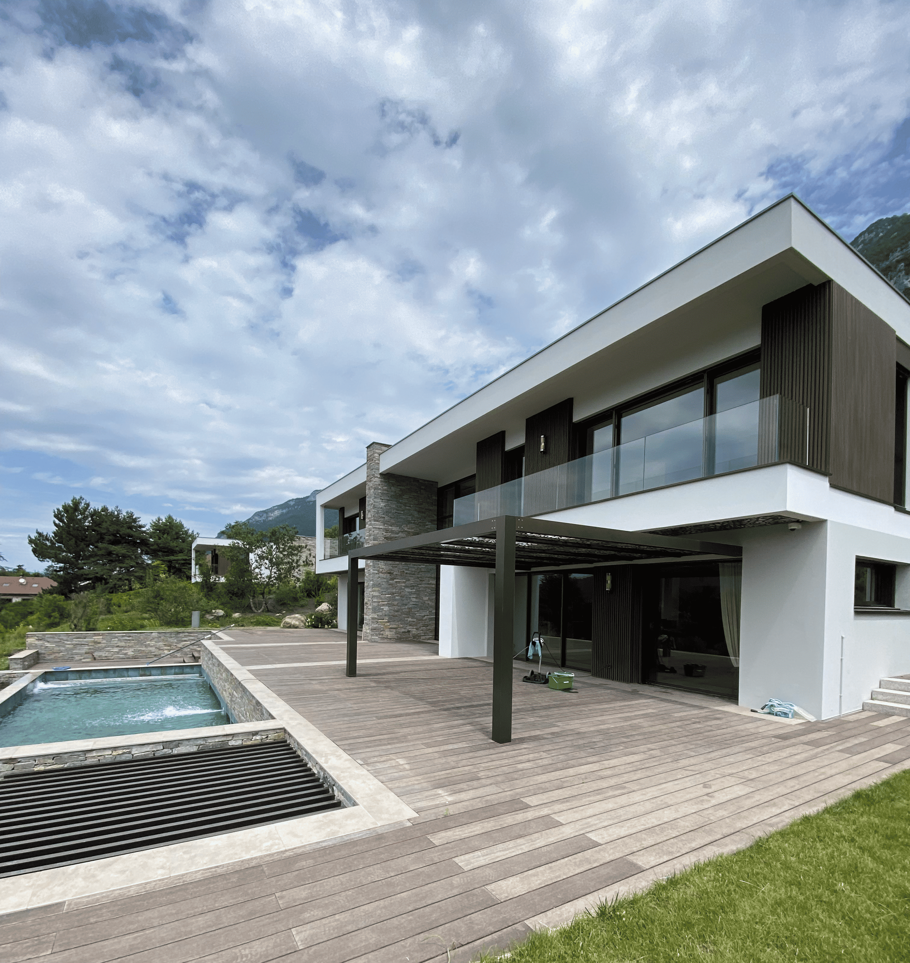 Nettoyage de vitres, baies vitrées et garde corps vitrée chez un particulier